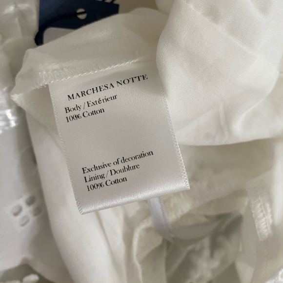 NWT MARCHESA NOTTE Ivory Eyelet Dress 2 - Picture 12 of 16